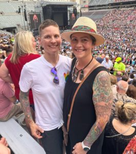 Sarah and wife at Stevie Nicks