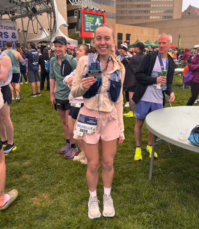 Michelle Black, founder of Lez Run Columbus, a sapphic running community for women, femmes, trans, and nonbinary LGBTQ+ community